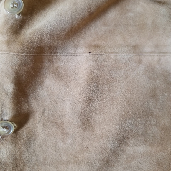 JOY Genuine Leather Camel Cardigan Size L Large - Picture 8 of 14